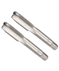 Straight Up Heavy Duty M8 X 0.75 Metric Hand Threading Taps Smooth Operator Steel Cutters showing sharp threading for quick repair.