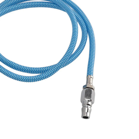 Heavy Duty Pneumatic Pencil Die Grinder Cranking Out A Badass 70000 Rpm Output air hose with quick connect metal fitting.