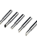 Five Piece 900 Mt Series Copper Soldering Tips Thick Transfer Welding Station Replacement For Heat Iron Plus Power Supply Pure Metal Efficiency, set of five tips