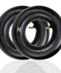 9X3.50-4 and 2.80-4 2.50-4 beefed up heavy duty inner tubes with bent valve stem for hand trucks, utility carts, lawn mowers, 2 pack