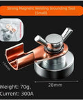 Premium Heavy-Duty Grounding Magnetic Clamp Set For Welding Jobs Includes Two Giant Sizes Plus One Small One, small magnetic welding clamp, 28mm, 300A.