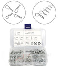 Must Have Heavy Duty 100 Pcs Carbon Steel Zinc Plated Hitch Pin Clip Set With Storage Box 6 Sizes From M1 To M2.5