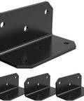Beefy Heavy Duty Galvanized Corner Braces 90 Degree L Shaped Brackets With Pre Drilled Holes For Wood Fences Shelves And Raised Garden Beds 4 Pack Steel Corner Brackets