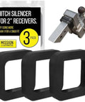 2 Inch Hitch Silencer Pads Pack Of 3 For Noise And Rattle Reduction In 2 Inch Hitch Receivers No Rattle Tow Vibe Quiet Ride