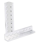 Aluminum L Shaped Beam Channel 12x12x64mm With 7 Holes Pair For Robot Building Kits DIY Robotics Projects Structural Aluminum Alloy For Strong Lightweight Builds pair