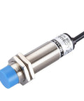 Side view of 18mm Capacitive Proximity Sensor Switch Non Shield Type With 10mm Detection, 50 Inch Cable, 10-30V DC, 200mA, NPN NO And NC