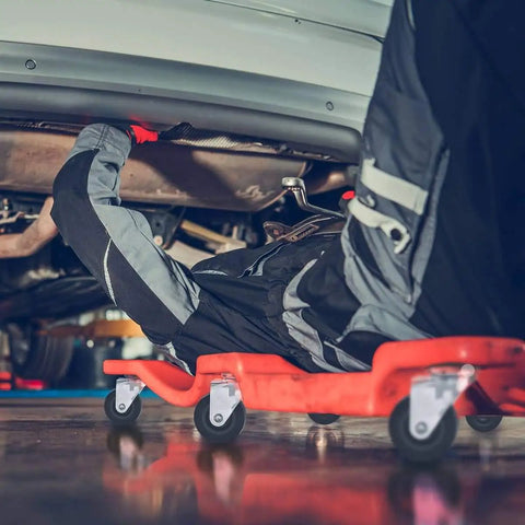 6 Pack Heavy Duty 2 Inch Polyurethane Swivel Caster Wheels With Split Nuts Non Marking Silent Glide For Mechanic Creeper Cart Mount Instantly Adds A Slick Smooth Roll That Handles Daily Shop Tasks Like A Total Knockout Breeze