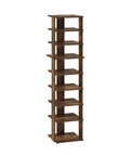 Nine Tier Slim Vertical Shoe Rack for Small Spaces free standing narrow organizer perfect for entryways closets and offices