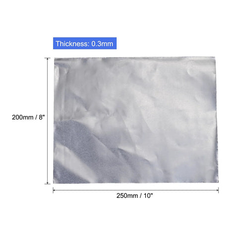 PATIKIL graphite foil gasket sheet, 250x200x0.3mm, pack of 5, front view