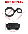 Size display of Speedometer Relocation Bracket For Sportster XL 883 And XL 1200 Models with dimensions in millimeters and inches.