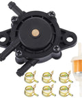 High Flow Fuel Pump Kit For Kohler Briggs Kawasaki Lawn Mower Tractor Golf Cart Replacement With Vacuum Filter and clips