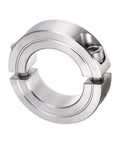 Heavy Duty Split Clamp On Shaft Collar For 1-1/8 Inch Shaft, Two-Piece Clamp, 1-7/8 Inch OD, 304 Stainless Steel, industrial use