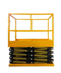Heavy Duty Hydraulic Scissor Lift Table Featuring Knockout Durability With Auto Leveling Mechanics And Bulletproof Overload Guard built for workshop use.