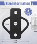 Dang Tough Heavy Duty Steel 3 Way Trailer Hitch Riser Drop Adapter With Pin Ball and Mounting Bolts size guide for mower ATV towing.