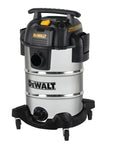 Heavy Duty 8 Gallon Wet Dry Shop Vacuum Featuring A Legit Powerhouse 5 Peak Horsepower Motor and Rear Blower Port for workplace debris.