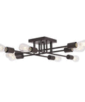 Oil-Rubbed Bronze 8-Light Mid Century Sputnik Ceiling Light Dope Industrial Antique Style Fixture For Kitchen Hallway Dining Room Living Room UL Listed