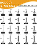 Heavy Duty 1000 Piece Phillips Pan Head Machine Screws Kit With Rust Proof Carbon Steel Fasteners sizes M1.6 to M3 shown in detail.