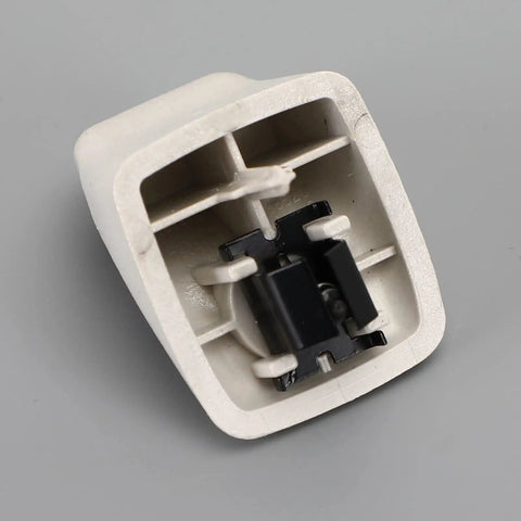 Underside view of Sun Visor Retainer Clip Bracket For Ford Escape 2010 2011 2012 And Mercury Mariner 2010 2011 in beige OE style