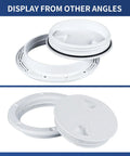 Beefy White Round No Slip Inspection Hatch Set 4 6 8 Inch With Detachable Cover For Boats Yachts Trucks And RVs Weather Tight ABS