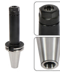 Durable 2 Piece Cat40 Er20 Collet Chuck Set Featuring 6 Inch Tool Holders Built With High Strength Iron And Heat Treatment For Serious Machining Jobs That Need Heavy Duty Performance And Reliability On The Job, showing the collet chuck.