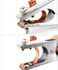 Rugged Pro Grade Heavy Duty Welding Ground Clamp For Welder, copper electroplated earth clamp for pipe welding and vehicle repair.