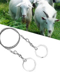 Beefy Stainless Steel Portable Wire Saw For Outdoor Wood Cutting with goats in background