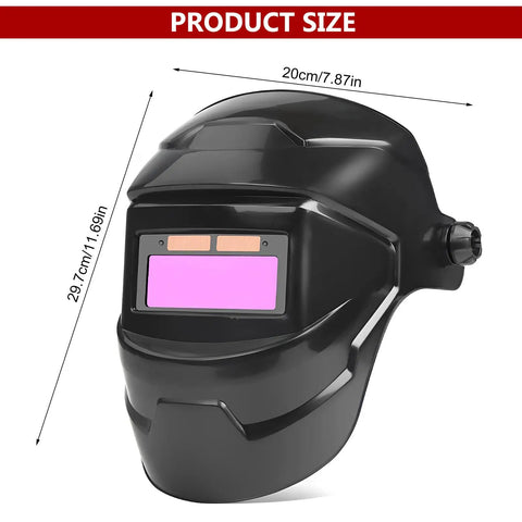 Big Screen Welding Mask With True Color Solar Auto Dimming And Color Changing Shield, durable design with adjustable fit