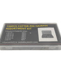 Cotter Pins 150 Piece Assortment Kit Spring Clips Retainer Pins For Hitches Machinery Tractors Farm Equipment Engines Trucks Cars And Garden Easy Locking No Slip Quick Install And Safe Disassembly Must Have For Any Quick Fix. 150-piece plastic case