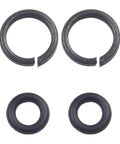 Top Tier 1/2 Inch Square Drive Socket Retainer Ring Kit With O-Ring For Impact Wrenches Fits Craftsman And IR Pneumatic Tools Heavy Duty Replacement Parts You Can Trust, four black rings