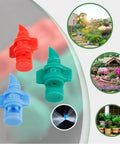 150 Piece Drip Irrigation Emitter Set With Drill Tool Micro Sprinklers 90 180 360 Degree Nozzles colorful nozzles and garden setups