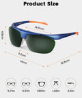 Flip Up Welding Goggles With IR5.0 Green Lens Anti Fog Anti Glare Shock Resistant Eye Protection For Welders Size Chart