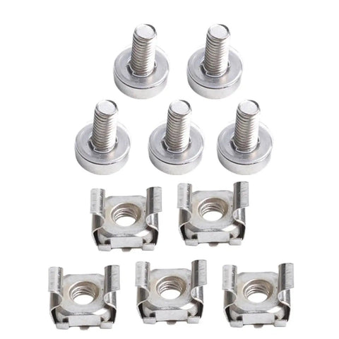 M5 Cage Nut Kit With M5x16 Screws And Washers For Cabinets And Server Racks Square Hole Design Fasteners Lightweight Iron Build