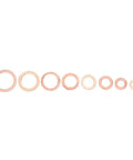 Premium 120 Pcs Red Copper Washers Assortment Kit For High Heat Exhaust And Hydraulic Joints With Multiple Sizes From 6mm To 20mm Plus Storage Box For Serious DIY Mechanics And Auto Shops Needing Reliable Gaskets Under Extreme Conditions, assorted copper washers