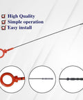 Engine Oil Dipstick For Audi A4 A5 Q5 S4 S5 S6 RS7 2009 To 2017 3.0L 3.2L 4.0L V6 V8 Beef Up Your Ride By Replacing