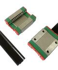 2 Pack MGN12 C Type Linear Slider Carriage Blocks For Miniature Linear Rail Guideways MR12, bearing steel, visible from top view