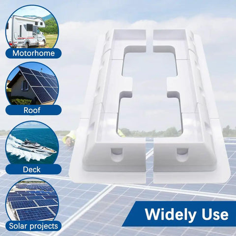Solar Panel Mounting Bracket Kit, No Drill Corner Brackets, UV Resistant, 2 Pack, Perfect For RV, Truck, Camper, And Boat, Easy Silicone Bond Installation, Weatherproof, Durable, Flexible Mounting Solution