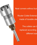 1/4 Inch Shank Router Bit Extension Collet ER20M Extender Chuck Converter Adapter for Milling Lathe and CNC Engraving Machines