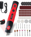 Plug In Corded Rotary Tool Kit With Electric Detail Sander And Tiny Grinder Pen For Precision Woodworking Metal Finishing And DIY Repairs No Battery Noise Free Power For Long Sessions, cord, accessories