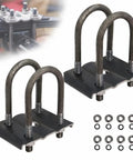 Trailer U Bolt Kit For 2-3/8 Inch Round Axle 3500 Lb Capacity 1/2 Inch Diameter U bolts with nuts, washers, plates