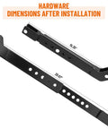 Dimensions of Telescoping 3 Point Stabilizer Kit For BX Series Tractors Beefy Steel Adjustable Length And Angle Quick Hookup