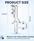 Clear Rear Groove Valance Clip 1-7/8 inch size, 0.5 inch depth, 1.25 inch width for blinds replacement. Twenty Piece Set Of Clear Rear Groove Valance Clips For Blinds With One Seven Eight Inch Fits Like A Glove Replacement Hardware No Sweat Install For Wood And Faux Wood Window Blind Valance Channels Rock Solid.