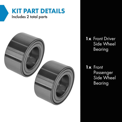 Front Wheel Bearing Hub Kit Pair For Elantra Veloster Forte Koup Soul Wheel Hub Assemblies For Driver And Passenger Sides 2 Piece Set Replacement Parts Easy Install Diy Video Guides Included