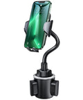 Built Tough Cup Holder Phone Mount With Solid Metal Gooseneck And Anti Shake Stabilizer Universal Fit 360 Degree