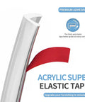 Peel And Stick Outdoor Vinyl Corner Trim For Tile And Wall Edges Easy Cut For Furniture Decor 20 Ft Roll showing adhesive tape