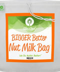 Nut Milk Bag Extra Large Heavy Duty Strainer For Commercial Food Grade Nylon Mesh Reusable Cheesecloth Fine Mesh For Almond Milk Juicing And Cheese Making, front view