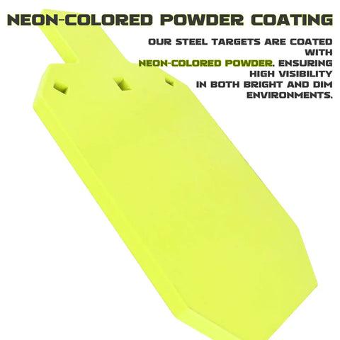 AR500 Steel Target For Real Shooters, IDPA IPSC Torso Silhouette Metal Target With Laser Cut Precision, Neon Powder Coat visible