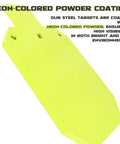 AR500 Steel Target For Shooting IDPA IPSC Torso Silhouette Beast Mode 7 X 12 X 3/8 Inch Neon Powder Coat