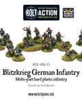 German WWII 28mm Bolt Action Infantry Miniatures Set, Plastic Figures For Tabletop Wargaming, 30 Models Displayed
