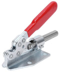 Beefy Push Pull Toggle Clamp for Quick Fixture Setup 180kg Holding Force Iron and Plastic Construction 13x8.5cm Clamp Tool for Equipment Installation Home Decor Woodworking Hand Use, red handle