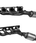 Nissan NV2500 5.6L Left And Right Catalytic Converter Manifold Replacement Parts For 2017 2021 Models on white background